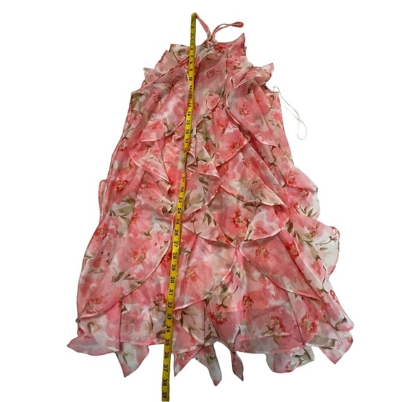 NWT Misa Miah Dress In Pink Floral Coquette tiered whimsical romantic fairy M - Picture 9 of 16